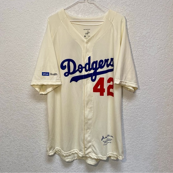 Los Angeles Dodgers Jersey Adult XL Jackie Robinson Stadium Exclusive Limited Ed - Picture 1 of 8